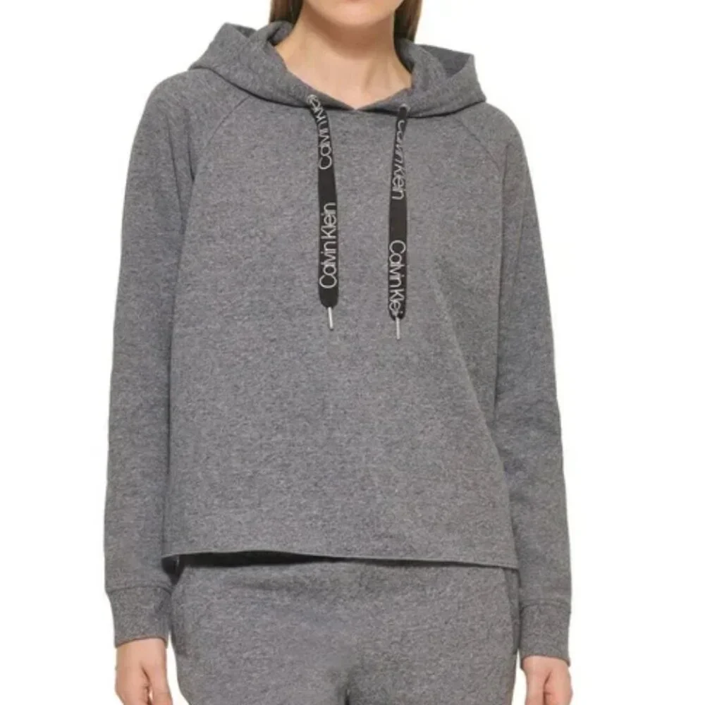 CALVIN KLEIN Fleece Relaxed Fit Hoodie in Gray Grey Size SMALL NWT - Picture 1 of 4